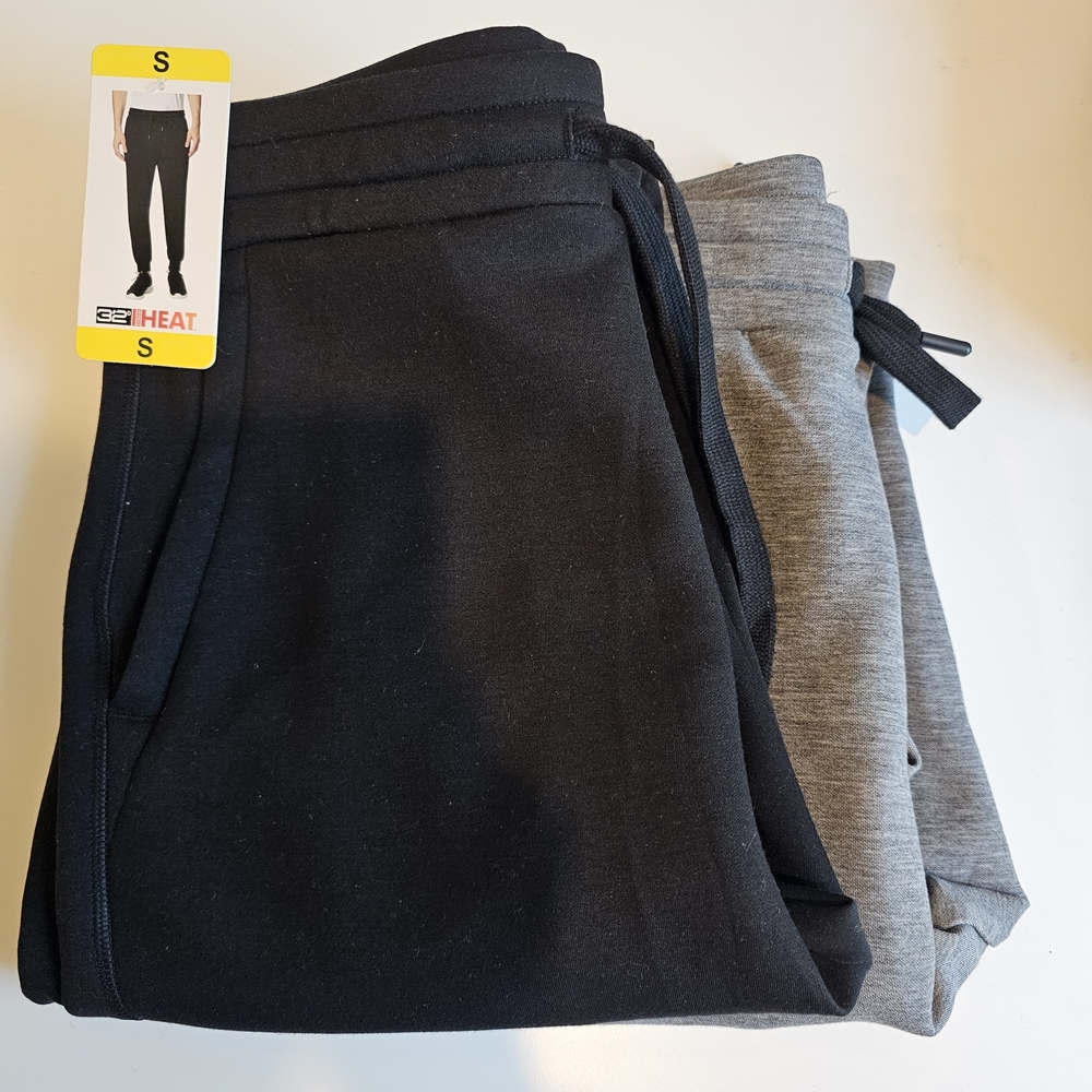 Black and Gray Mens Bottoms